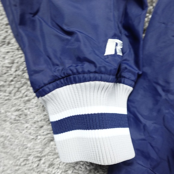 Syracuse Jacket Mens Large NCAA Pullover Windbreaker Pockets Russell Athletic - Picture 5 of 13